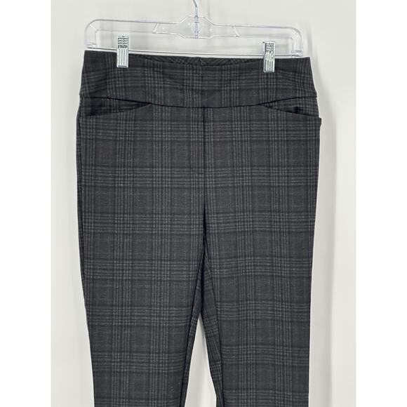 Dalia Brown Plaid Skinny Dress Pants Women’s Small Stretch Work Career Trousers - Picture 4 of 13